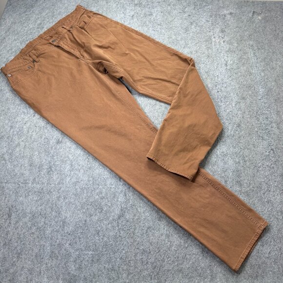 Brooks Brothers 5-Pocket Pants Men 40 x 32* Brown Advantage Stretch Slim Fit - Picture 1 of 16